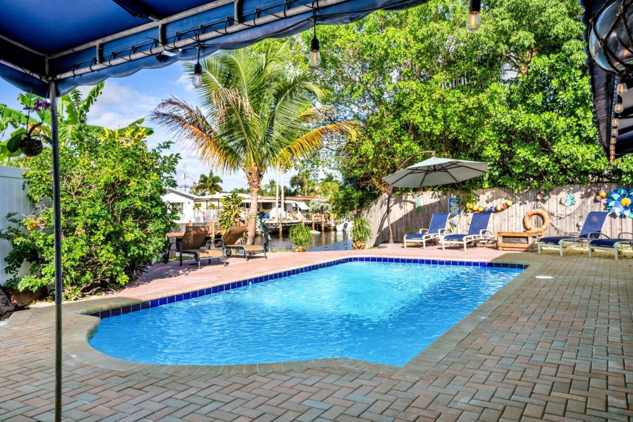 4 Bd Near Beach Spacious Solar Heated Pool Waterfront Home Помпано Бийч Екстериор снимка